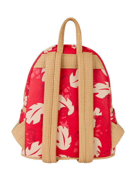 Loungefly Kids Bag Backpack Red 26.67cmx26.86cmx11.43cmcm Loungefly Disney Lilo & Stich