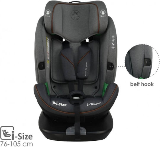 Bebe Stars I-Revo Baby Car Seat i-Size with Isofix Grey