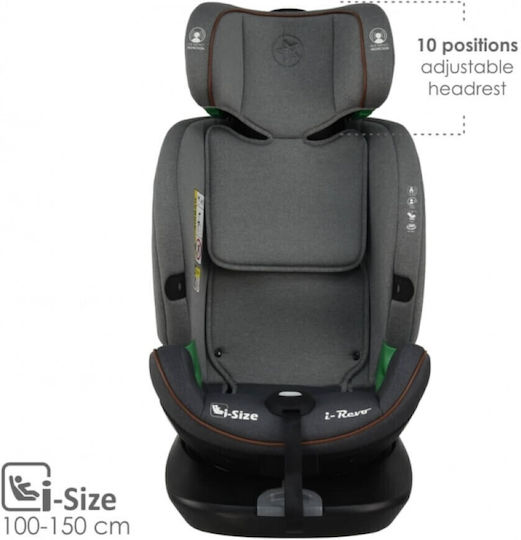 Bebe Stars I-Revo Baby Car Seat i-Size with Isofix Grey