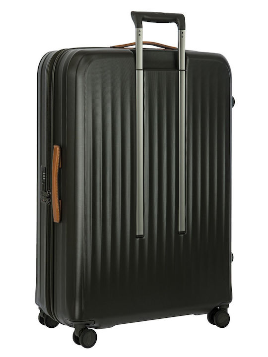 Bric's Milano Large Travel Suitcase Olive with 4 Wheels Height 82cm BAH.08454.078