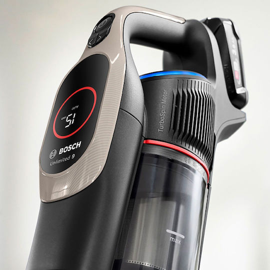 Bosch Unlimited Επαναφορτιζόμενη Σκούπα Stick 18V Μαύρη