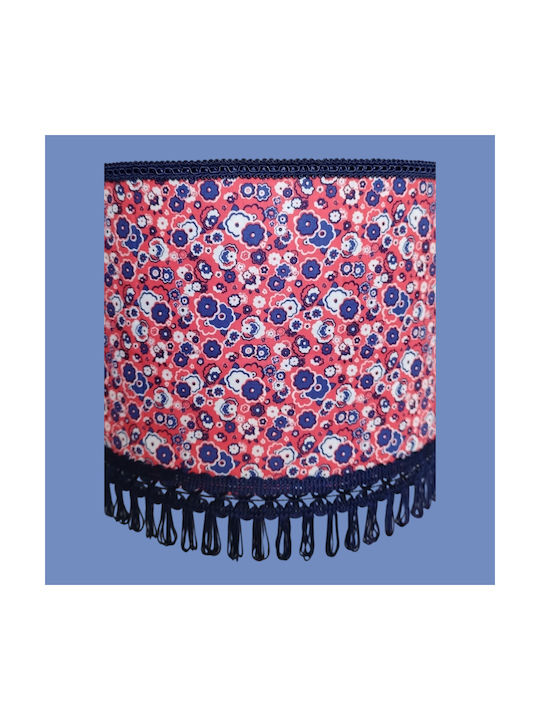 Oxygen Flowers Hängelampe Blau mit Fassung E27 35x20cm.