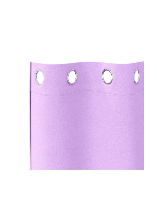 vidaXL Purple Window Curtain Set with Grommets 140x245cm