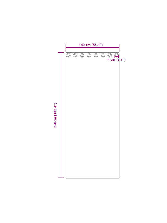 vidaXL vidaXL Set Vorhänge Fenster mit Grommets Rote 140x260cm