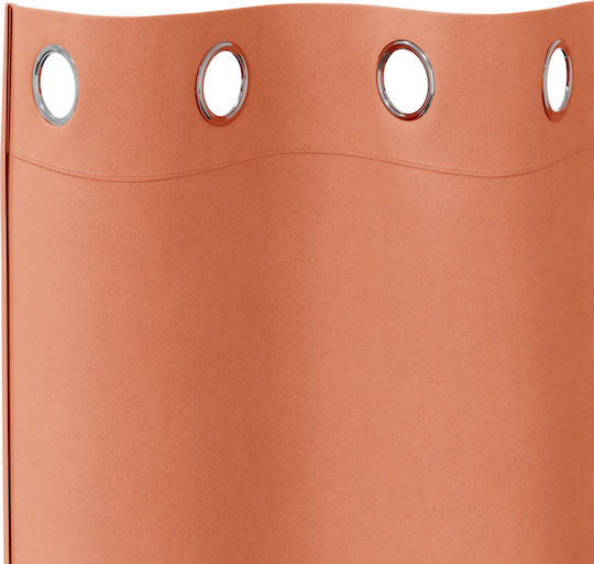vidaXL Set Vorhänge mit Grommets Orange 140x245cm