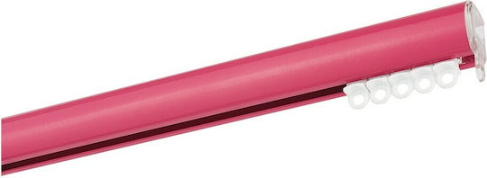 Zogometal Metallic Curtain Pole Double with Rail Φ25mm 200cm Fuchsia