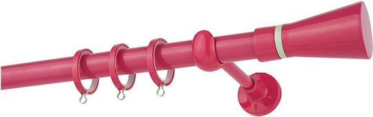 Bare pentru perdele Metalic Dublu cu de către Rail Φ25mm 300cm Fucsia CP4110