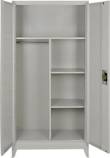Dulap cu două uși Damian 2d Shelf Metal 85x39x180cm