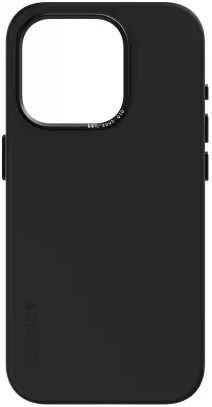 Decoded Задна корица Силикон / Кожа Черен (iPhone 15 Pro)