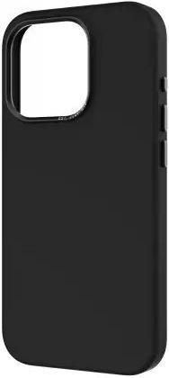 Decoded Задна корица Силикон / Кожа Черен (iPhone 15 Pro)