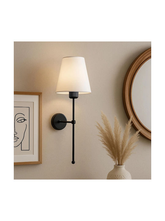 GloboStar Modern Lamp Wall with Socket E27 Beige 13x14x50cm