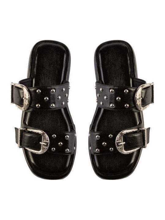 Women's Flat Sandals Flatforms in Black Color