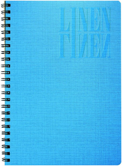 A&G Paper Spiral Caiet Cu dungi 3 de Subiecte Linen 1buc (Diverse modele/culori)