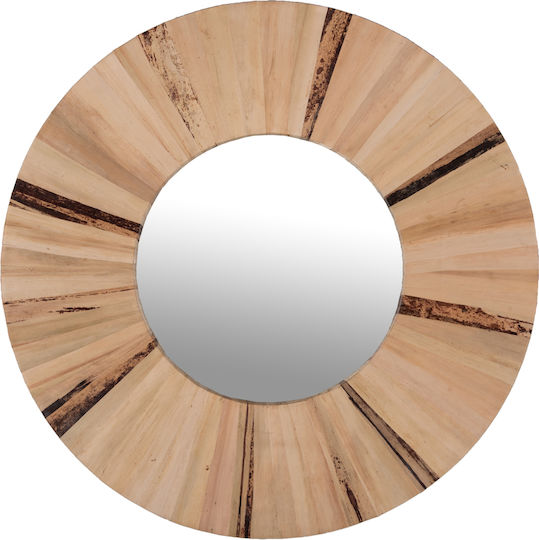 HomeMarkt HM7838 Καθρέπτης Μπεζ Διαμέτρου 80cm HomeMarkt HM7838 Καθρέπτης Μπεζ Διαμέτρου 80cm