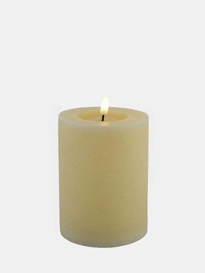 Kerzen Zylinder Crem Farbe 3D Kerzen Geschmolzen In Flamme 10x10x15cm Kerzen Zylinder Crem Farbe 3D Kerzen Geschmolzen In Flamme 10x10x15cm