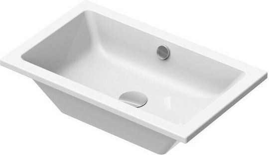 GSI Kube Υποκαθήμενος Νιπτήρας Πορσελάνης 60x37cm Λευκός
