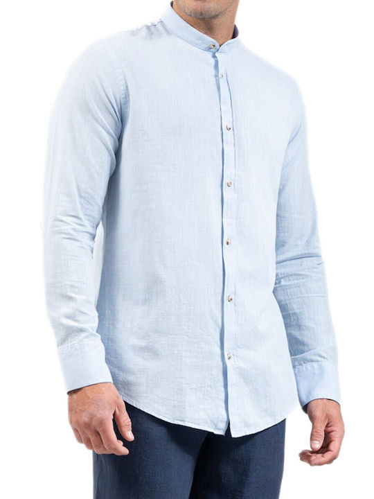 Vittorio Artist Linen Shirt Light Blue