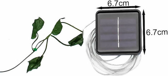 Led Waterproof Hanging Solar Light Garland Warm White with Photocell IP65