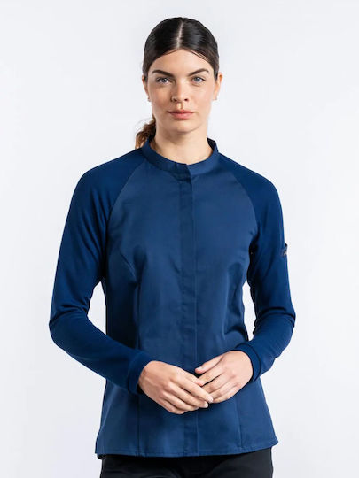 Chaud Devant Coat Chef Female Blue Sorella