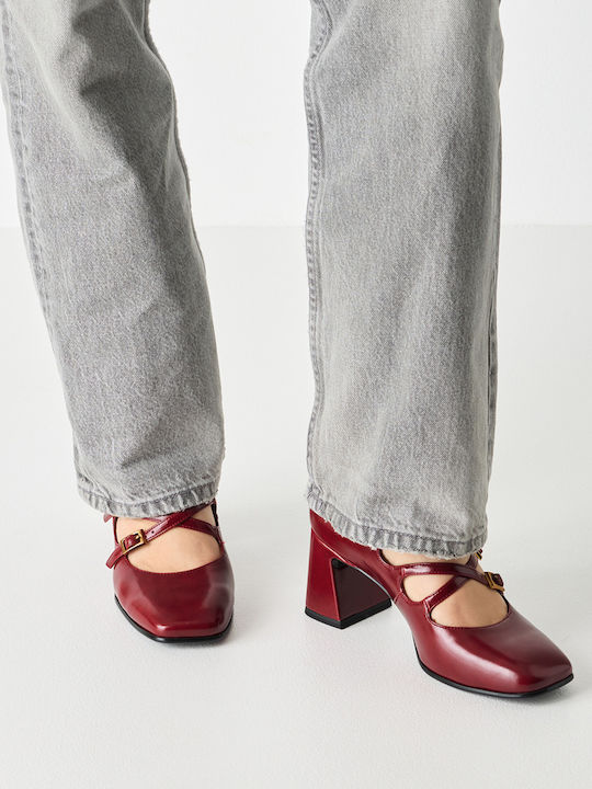 Red Heels with Strap