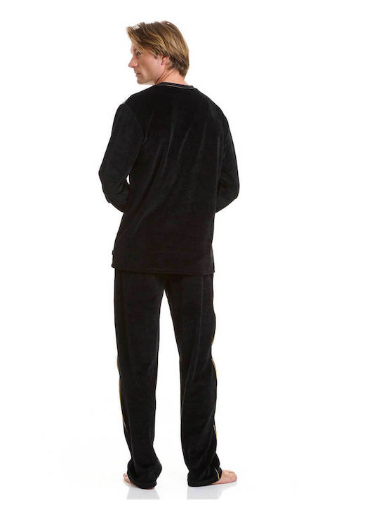Guy Laroche Men's Winter Pajama Pants Black