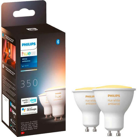 Philips Bec Smart LED 35W pentru Dulie GU10 Alb reglabil 350lm