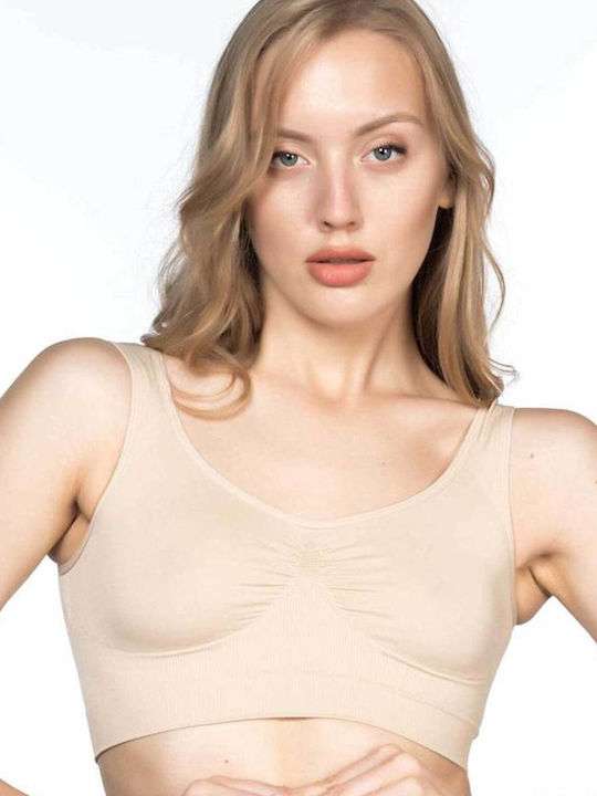 Frauen Sport-BH Beige
