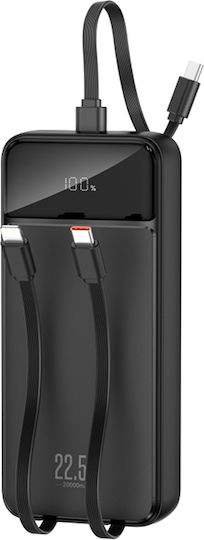 XO PR275 Power Bank 20000mAh 18W Quick Charge 2.0 / Quick Charge 3.0 Black