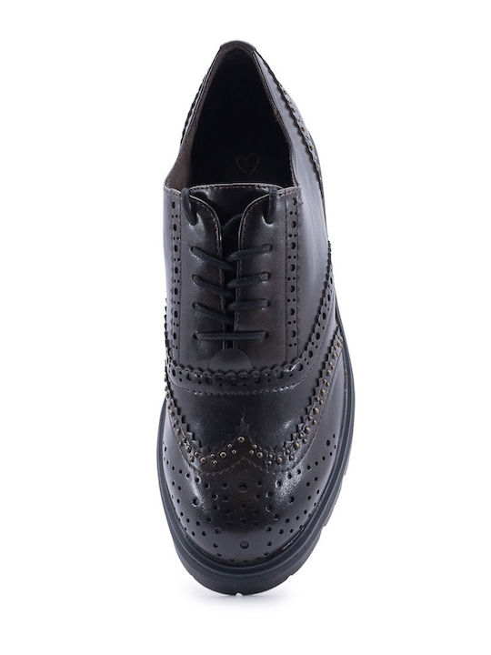 Γυναικεία Oxfords σε Καφέ Χρώμα
