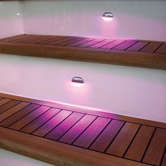 Apelo Rgb Signalleuchte Chrom Kunststoffdeckel Multivolt Ip67