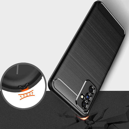 Spacecase Carbon Back Cover Σιλικόνης Μαύρο (Galaxy M52)