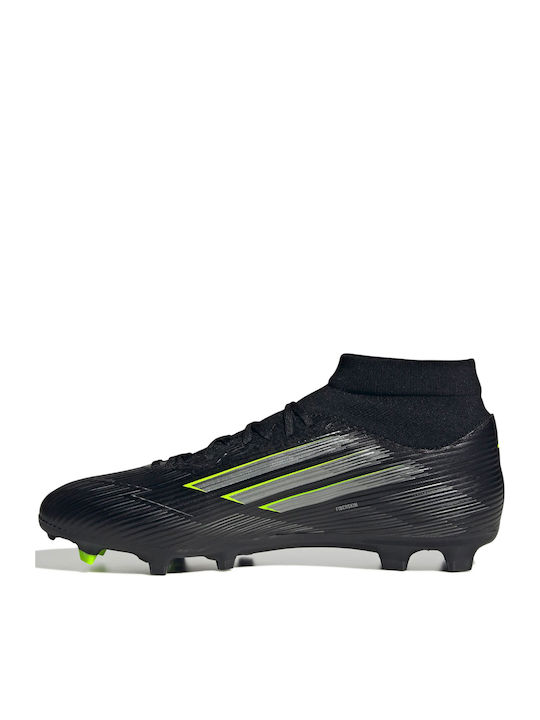 adidas F50 League Mid FG/MG Ποδοσφαιρικά Παπούτσια με Τάπες Μαύρα adidas F50 League Mid FG/MG Ποδοσφαιρικά Παπούτσια με Τάπες Μαύρα