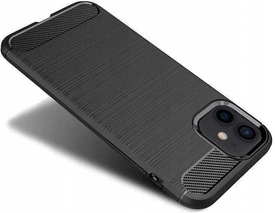 Spacecase Carbon Back Cover Μαύρο (iPhone 12 / 12 Pro)