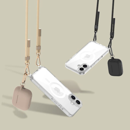 Tech-Protect Flexair Chain Back Cover Plastică / Silicon Bej (iPhone 17e / 16e)