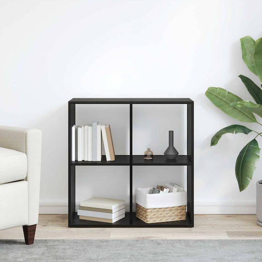 Bibliothek Schwarz Eiche 69.5x29x69.5cm