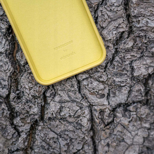 Spacecase Umschlag Rückseite Silikon Gelb (Galaxy S23)