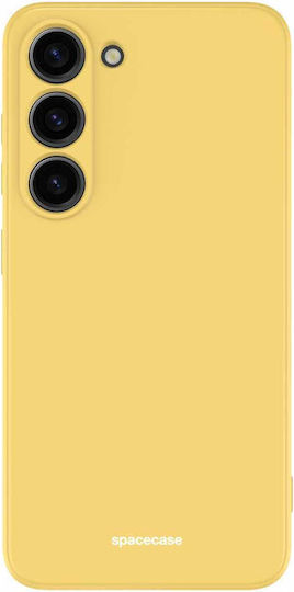 Spacecase Umschlag Rückseite Silikon Gelb (Galaxy S23)