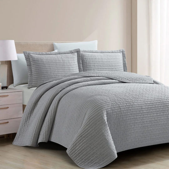 Liolios Home Cuvertură King Size Gri deschis 260x240cm