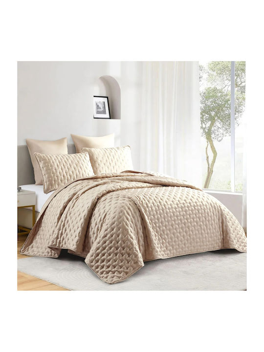Liolios Home Κουβερλί King Size Beige 250x240cm