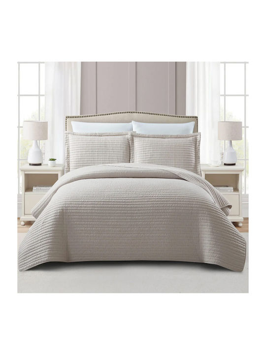 Liolios Home Κουβερλί Υπέρδιπλο Beige 220x240cm