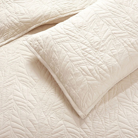 Liolios Home Fiona Κουβερλί King Size Beige 260x240cm