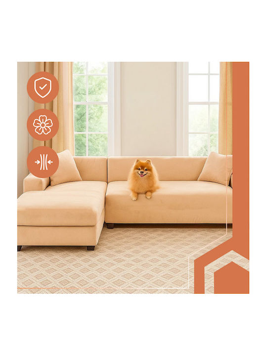 Ruhhy 26031 Beige Sofa Cover 145-185cm 18290-0