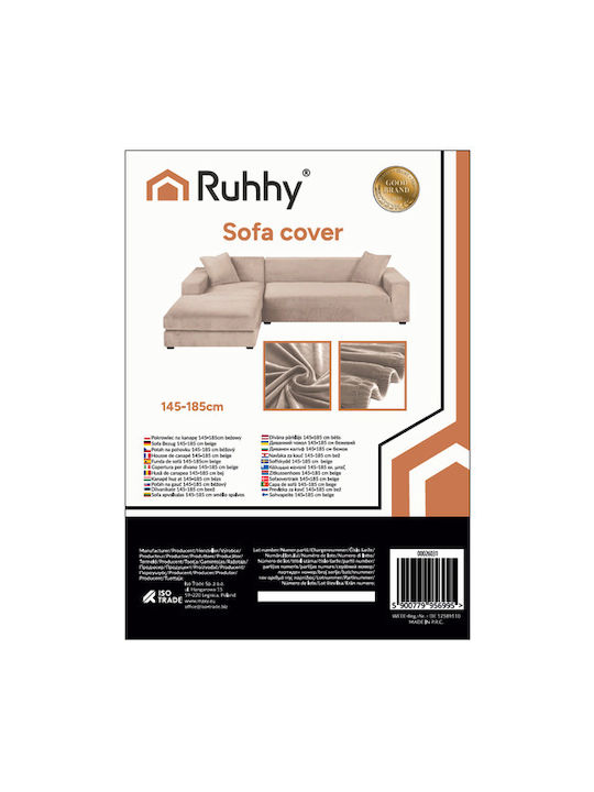 Ruhhy 26031 Beige Sofa Cover 145-185cm 18290-0