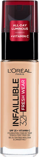 L'Oreal Paris Infaillible 24H Fresh Wear Liquid Make Up 180 Rose Sand 30ml
