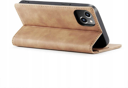 Spacecase Wallet Δερμάτινο / Σιλικόνης Καφέ (iPhone 15)