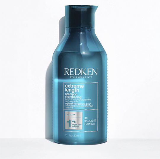 Redken Extreme Length Biotin + Shampoos Reconstruction/Nourishment for All Hair Types 300ml