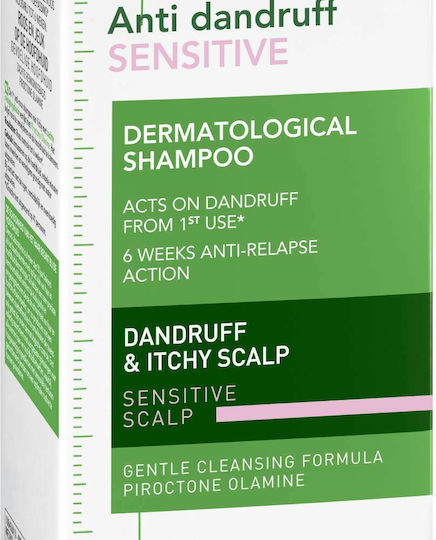 Vichy Dercos Anti Dandruff Sensitive Шампоан за Чувствителен Скалп против Пърхот и Суха Кожа за Всички Типове Коса 200ml