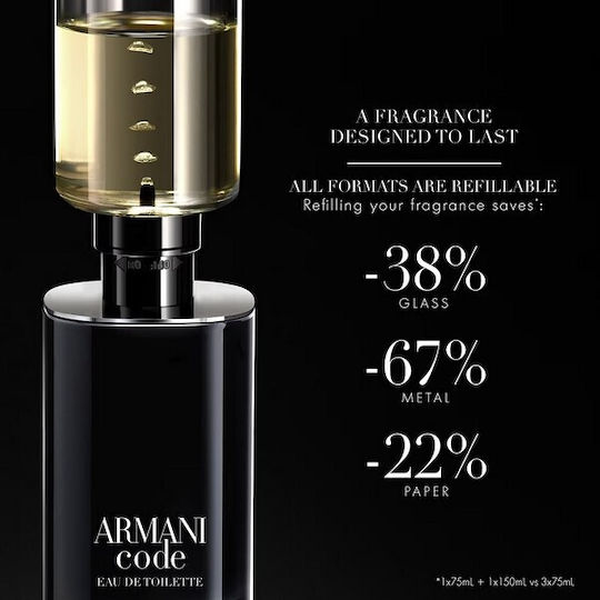 Giorgio Armani Code Eau de Toilette Refillable 125ml