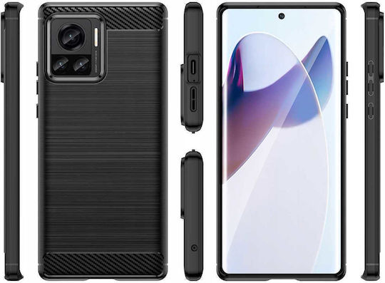 Spacecase Carbon Задна корица Черен (Motorola Edge 30 Ultra)