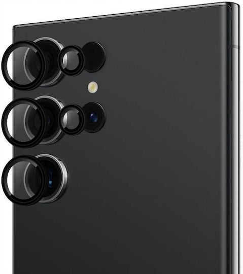 Spacecase Kameraschutz Gehärtetes Glas Black für das Galaxy S23 Ultra